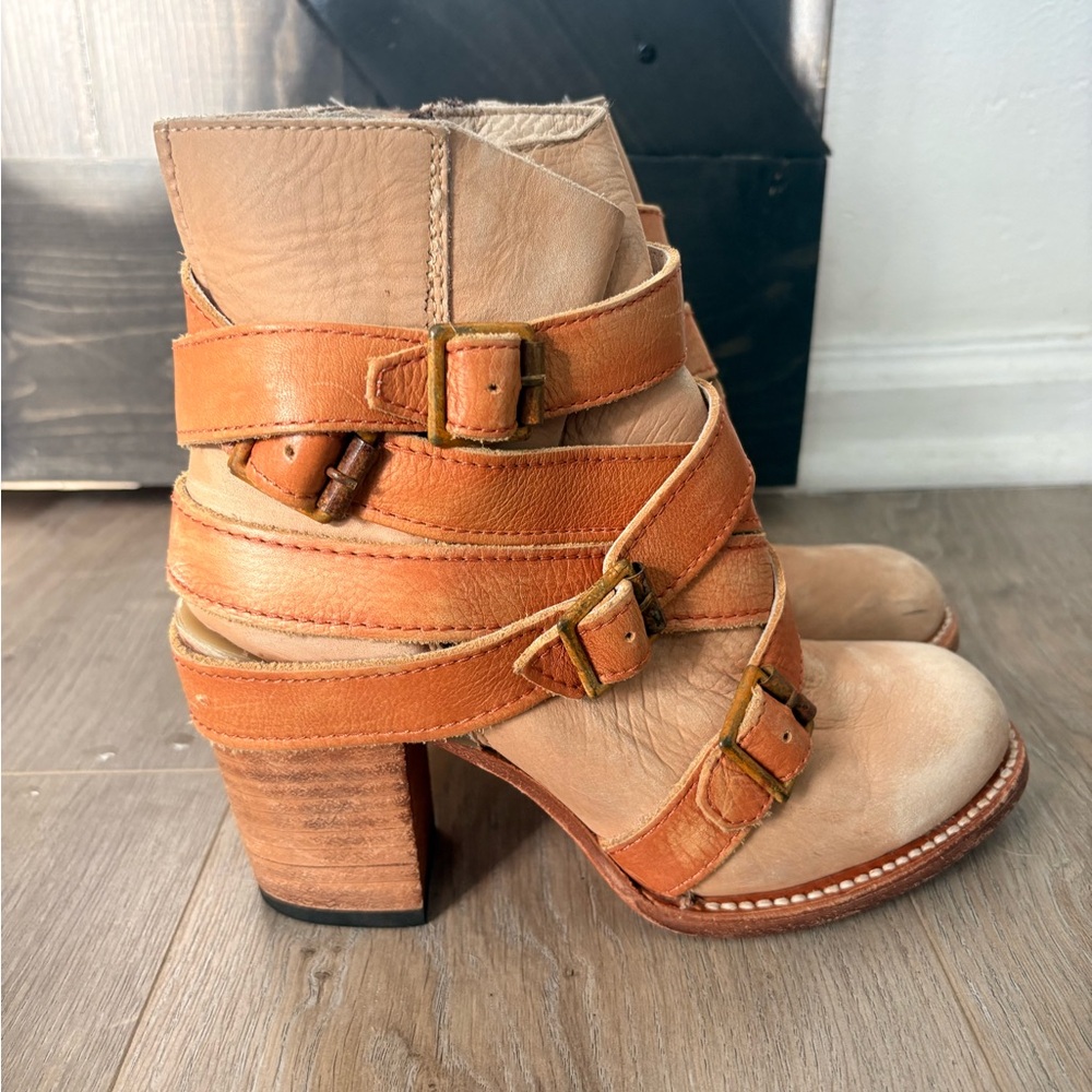 Freebird by Steven Hustle leather ankle boot womens 6 - Picture 2 of 7